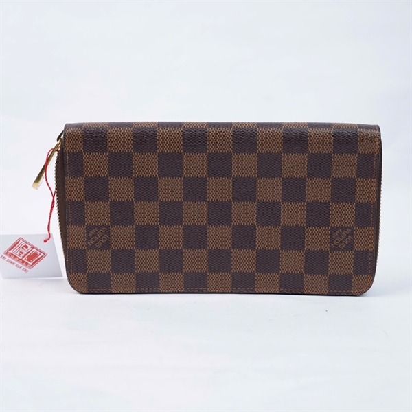 Ví LV ô vuông nâu có khóa zip (CA4112) (HV) KG+