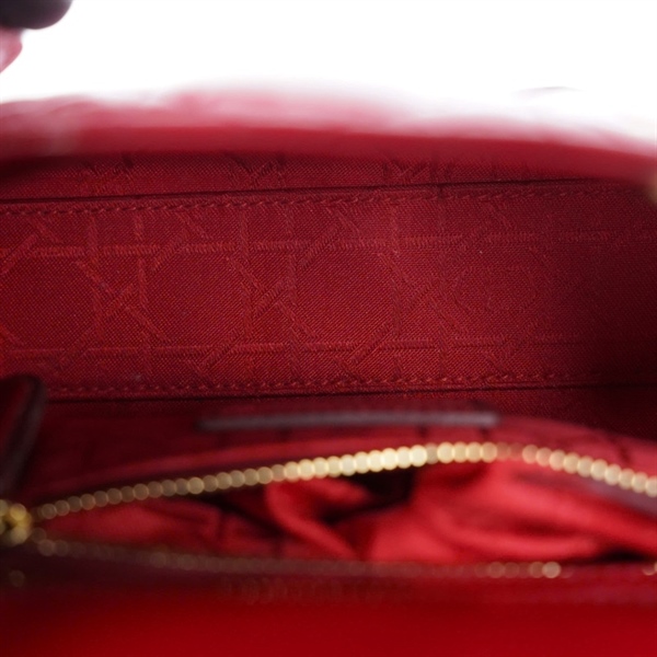 Túi Dior Lady đỏ (15-BO-0198) szmini (BMC) KG+