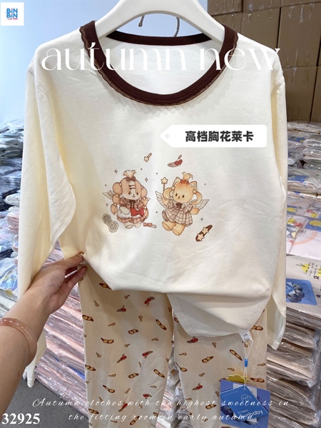 32925-Bộ KK-Búp Bê Thiên Thần Viền Nâu