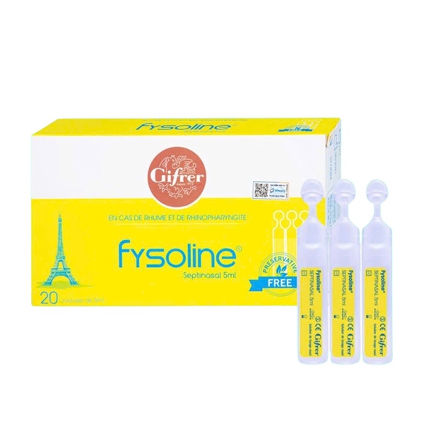 Fysoline Septinasal 5ml ( Vàng ) - kháng khuẩn (Hộp 20 ống) - Pháp/Sohaco