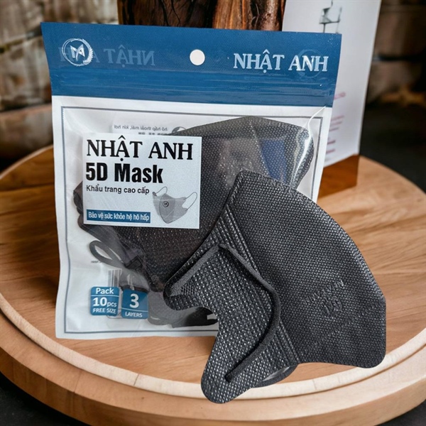 Khẩu trang cao cấp Nhật Anh 5D Mask màu đen (Kiện x 200 túi x 10 cái) - Minh Phúc /Bắc Ninh 2