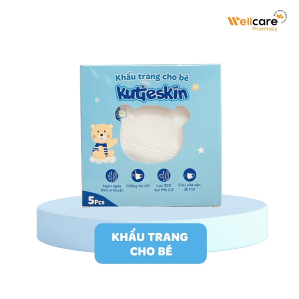Khẩu trang cho bé Kutieskin (Hộp 5 cái) - CVI