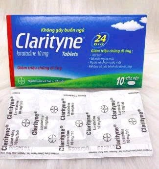 Clarityne 10mg - Indonesia - giảm các triệu chứng viêm mũi dị ứng, mề đay (1 vỉ x 10 viên)