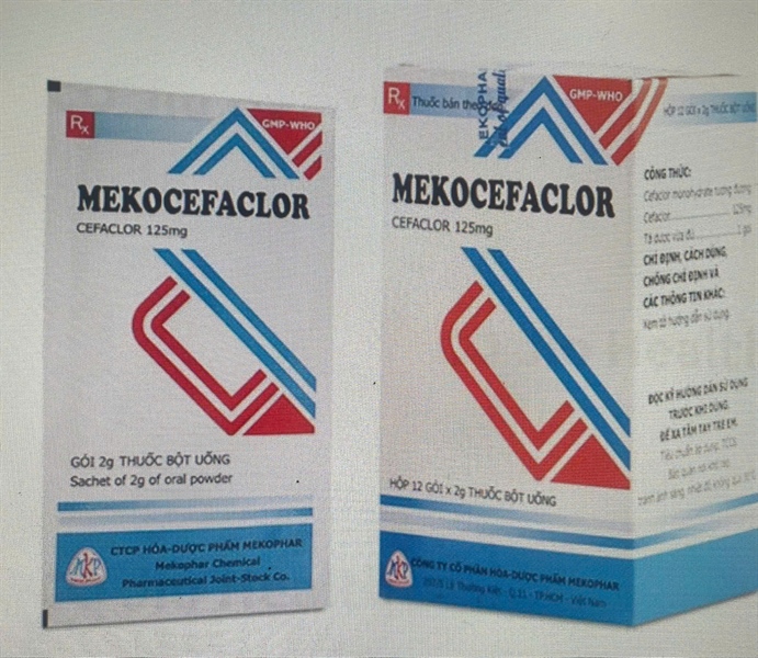 Mekocefaclo 125mg (H*12gói) - Mekophar