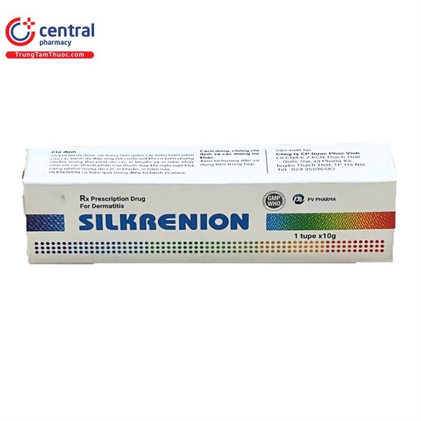 Kem bôi ngoài da Silkrenion 10g - Phúc Vinh Viêm da, dị ứng da, chàm, hăm da, vảy nến