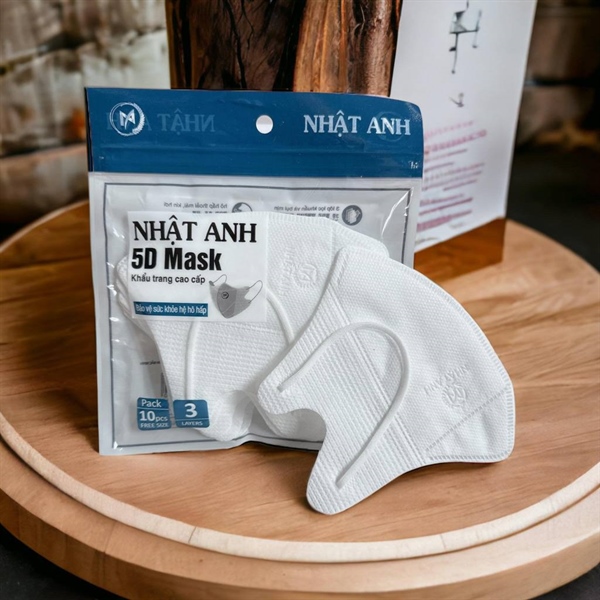 Khẩu trang cao cấp Nhật Anh 5D Mask màu trắng (Kiện x 200 túi x 10 cái) - Minh Phúc /Bắc Ninh 2