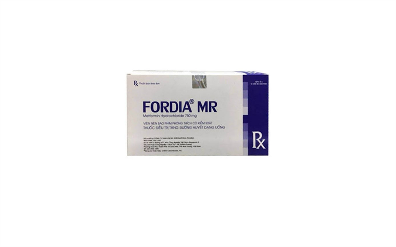Fordia MR (Metformin hydro 750mg (H*6vỉ*10viên) - United