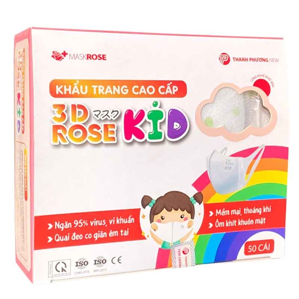 Khẩu trang cao cấp 3D Rose kid (H*50cái) - Thanh Phương New