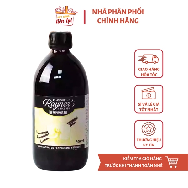 Phụ gia Hương Vanilla Rayner’s Chai 500ml