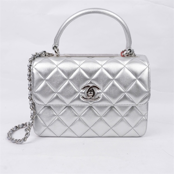 Túi Chanel Trendy bạc (31345058) sz25 (MV) KG+