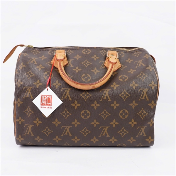 Túi LV Speedy hoa nâu có lót form (AA5019) sz30 KG+