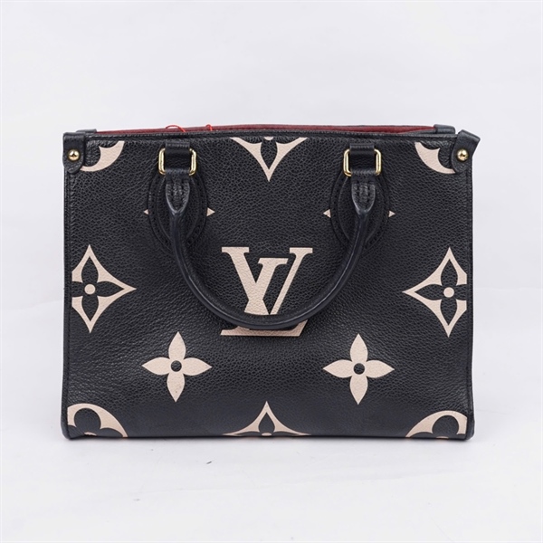 Túi LV Onthego PM đen hoa trắng sz25 (MV) KG+