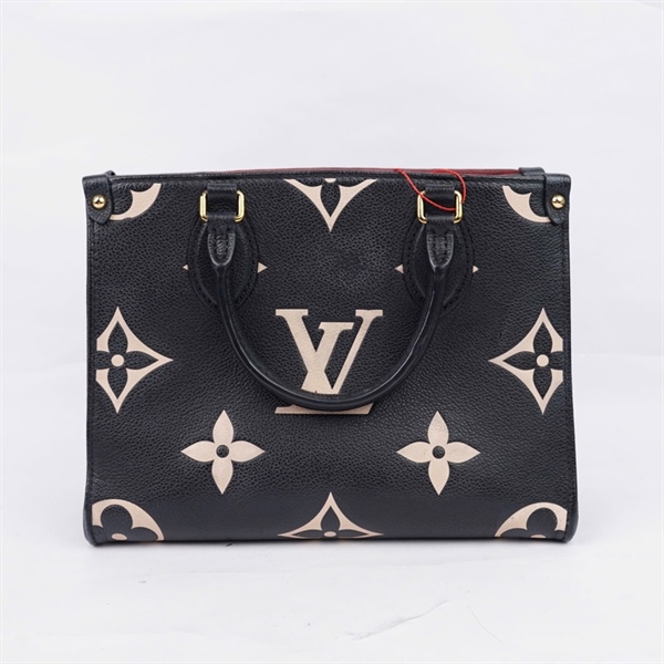 Túi LV Onthego PM đen hoa trắng sz25 (MV) KG+