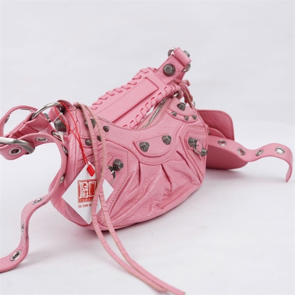 Túi Balenciaga hồng kèm ví (6713095812P-643888) sz24 (MV) KG+