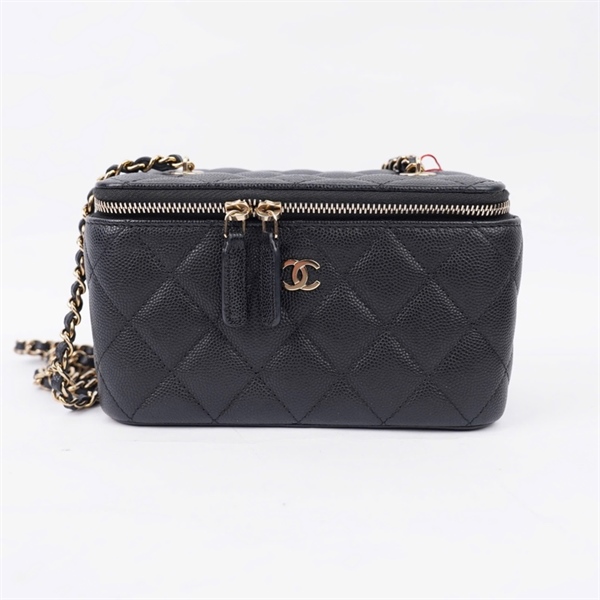 Túi Chanel Vanity đen (LH0EE07A) sz16 (MV) KG+