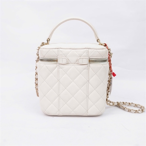 Túi Chanel Vanity trắng sz15 (31274331) (MV) KG+