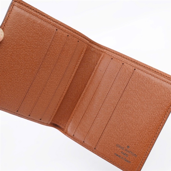 Ví LV hoa nâu gập 2 (CA0997) (LT) KG+