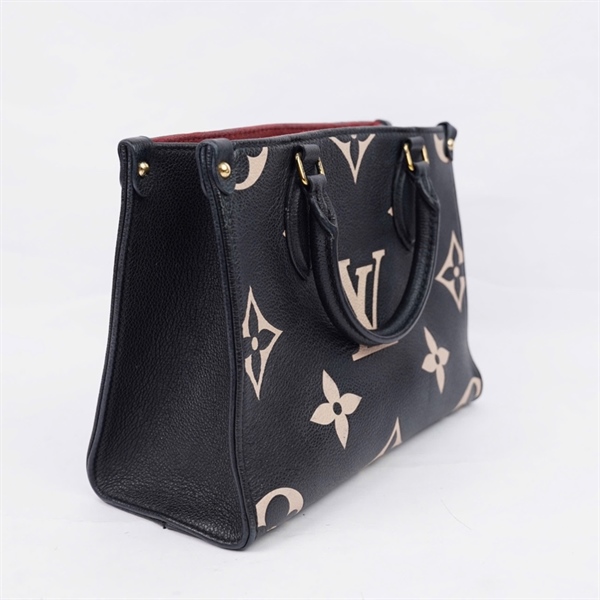 Túi LV Onthego PM đen hoa trắng sz25 (MV) KG+