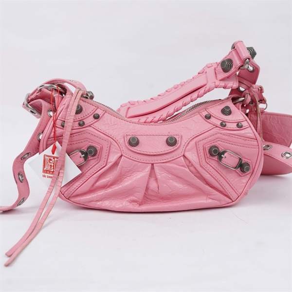 Túi Balenciaga hồng kèm ví (6713095812P-643888) sz24 (MV) KG+