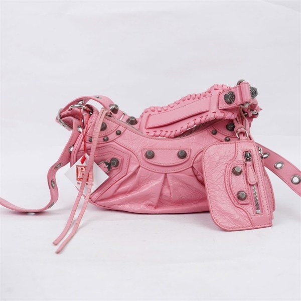 Túi Balenciaga hồng kèm ví (6713095812P-643888) sz24 (MV) KG+