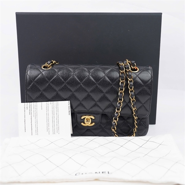 Túi Chanel Classic đen (UU00G740) sz25 (MV) KG+