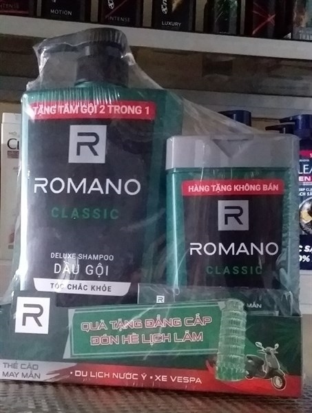 Dầu Gội Cao Cấp Romano Classic 650g Dầu Gội 150g 2 Trong 1 Và Thẻ Cào May Mắn