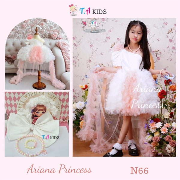 N66-Ariana-Công chúa trắng hồng ( tùng tháo rời)