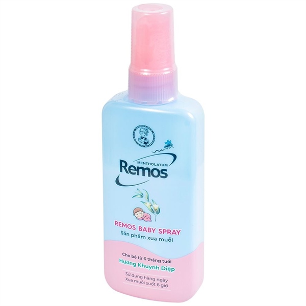 Xịt xua muỗi Remos baby spray hươnng khuynh diệp 70ml - Rohto/VN