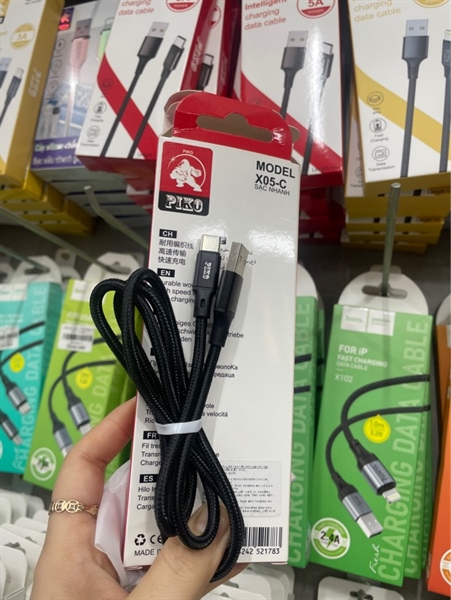 Cáp Sạc Nhanh Piko X05 USB C dù