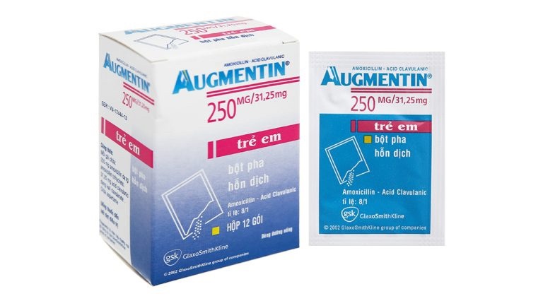 Thuốc Augmentin 250mg (K*100H*12gói) - Glaxo