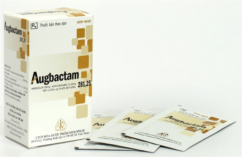 Thuốc Augbactam 281,25 (Hộp 12gói x 2g) - Mekophar