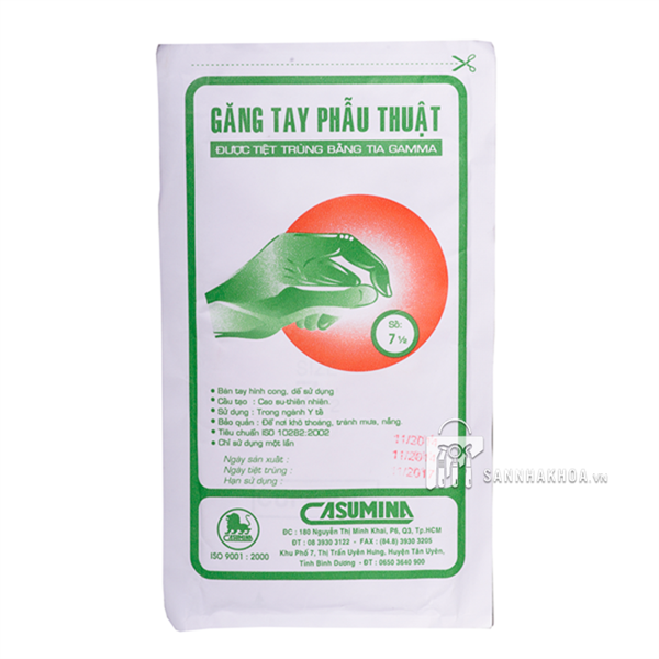Găng tay phẫu thuật tiệt trùng số 7 - Casumina