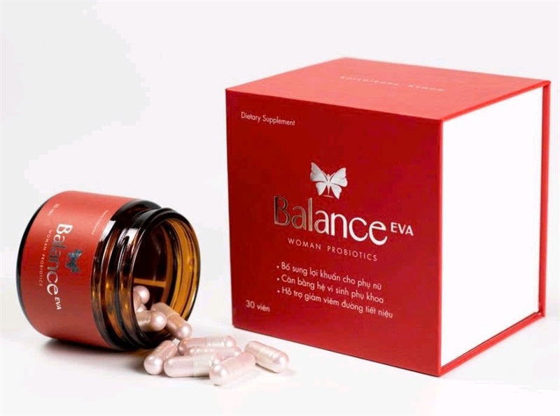 Eva Balance Men vi sinh phụ khoa Lactobact Vitath cân bằng hệ vi sinh vùng kín 30v