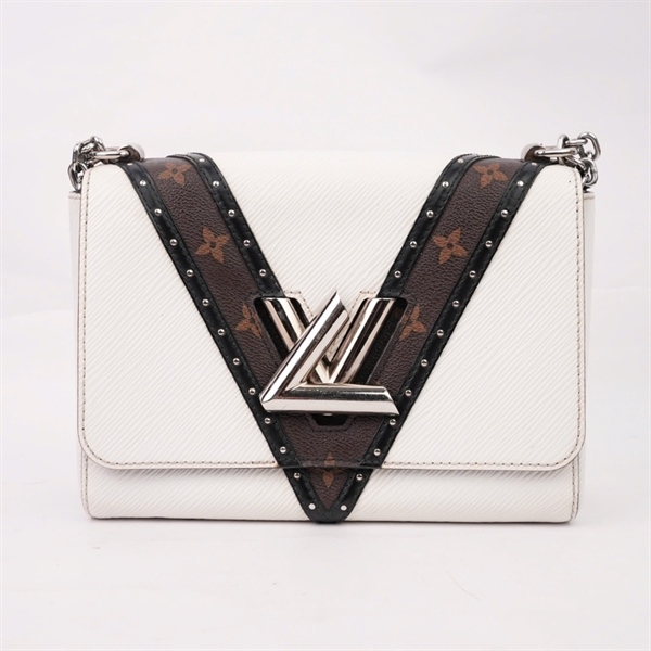 Túi LV Twist trắng phối nâu kèm gương (FL1168) sz23 (HN) KG+