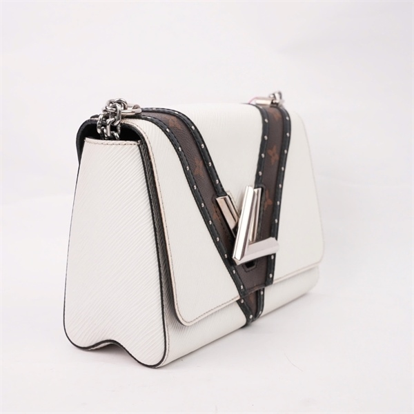 Túi LV Twist trắng phối nâu kèm gương (FL1168) sz23 (HN) KG+
