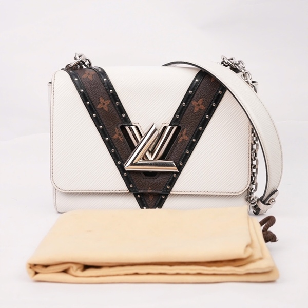 Túi LV Twist trắng phối nâu kèm gương (FL1168) sz23 (HN) KG+