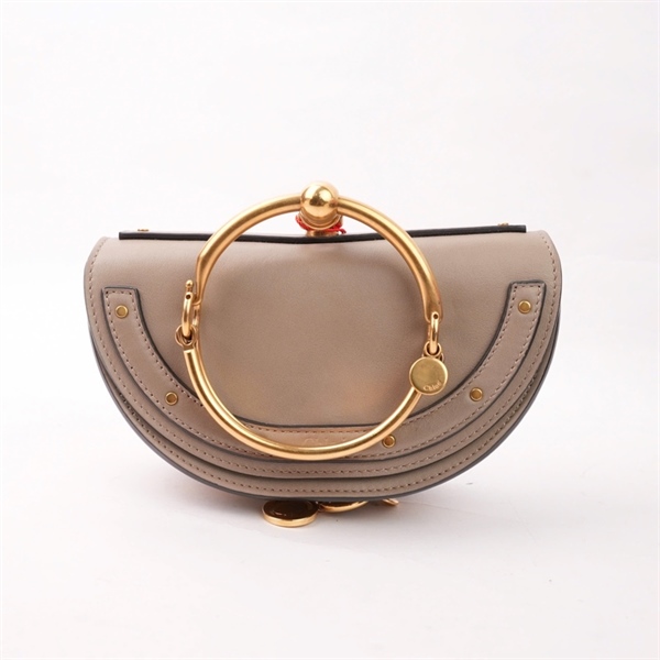 Túi Chloe xám (C0Z8XFF) sz14 (miệng túi sz20) KG+