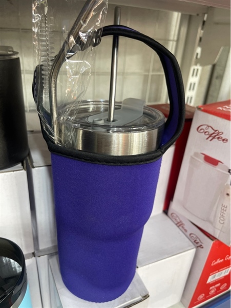 Cốc nhiệt 900 ml kèm túi ống hút
