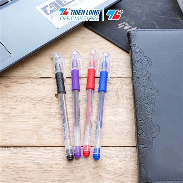 Bút mực nước sunbeam Thiên Long gel-08 mực tím,xanh,đen