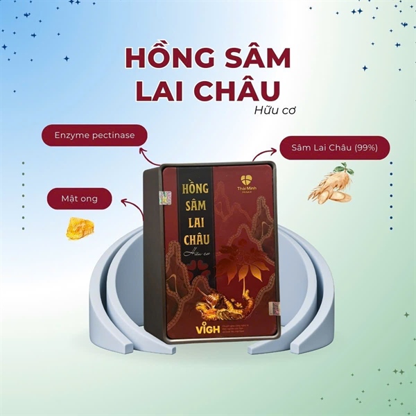 Hồng sâm Lai Châu (Hộp 14 gói) - Thái Minh