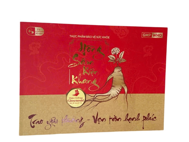 Hồng sâm kiện khang (Hộp 2 lọ x 30 viên) - VCP