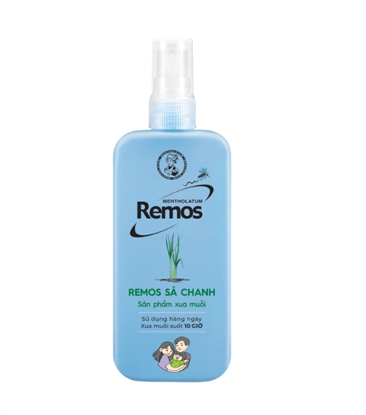 Xịt xua muỗi Remos hương sả chanh 150ml - Rohto/VN