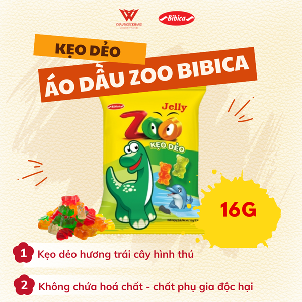 Kẹo Dẻo Áo Dầu Zoo 16g*30