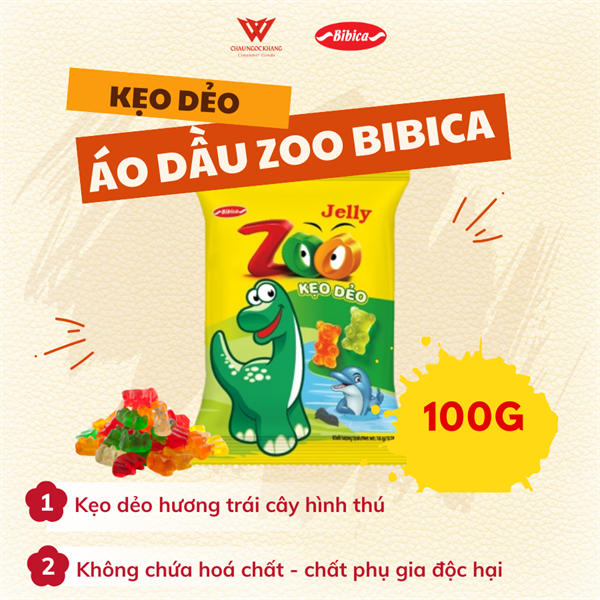 Kẹo Dẻo Áo Dầu Zoo 100g*60