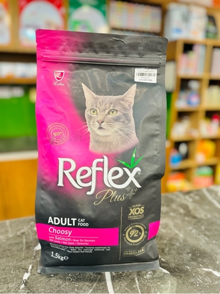 Thức ăn hạt cho mèo Reflex Plus choosy cho mèo kén ăn vị cá hồi bao 1KG5