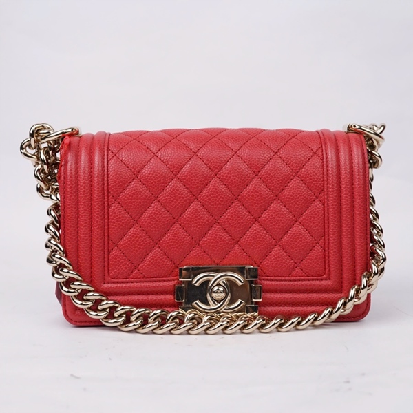Túi Chanel Boy đỏ (28859499) sz20 (TL) KG+