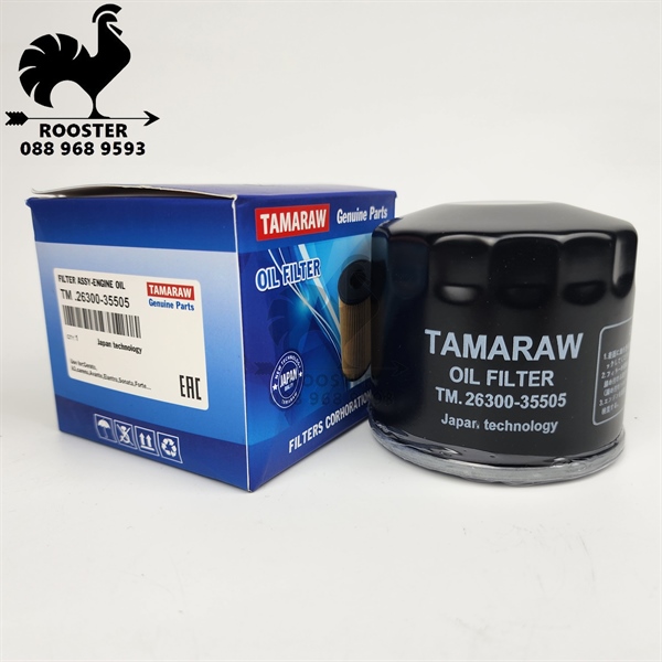 [Tamaraw] Lọc nhớt động cơ (Gasoline) - Rondo, Forte, Kona, Cerato, i30, i20, Seltos, Carens, Elantra, Getz(1.4), Rio, Santafe, Accent(Gama), Tucson, Sonata, Sorento, Avante, Creta, Sportage, Soul, K3, K5, Starex, Stargazer