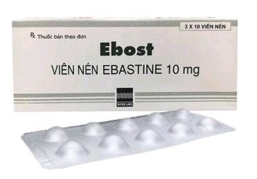 Thuốc Ebost (ebastin 10mg)trị viêm mũi dị ứng (Hộp 3 vỉ x 10 viên) - Micro (Vỉ)