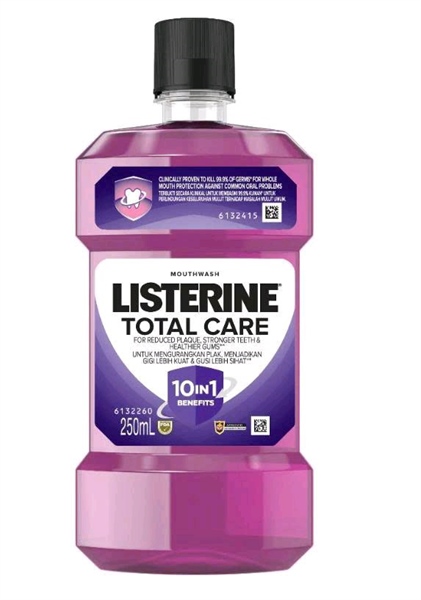 Nước Súc Miệng Listerine Chăm Sóc Bảo Vệ Răng Và Nướu Toàn Diện Total Care(Tím) 250ml