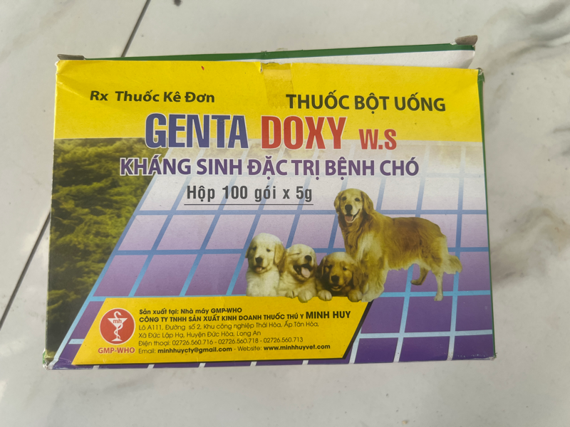 MH-Genta Doxy 5g kháng sinh chó, mèo